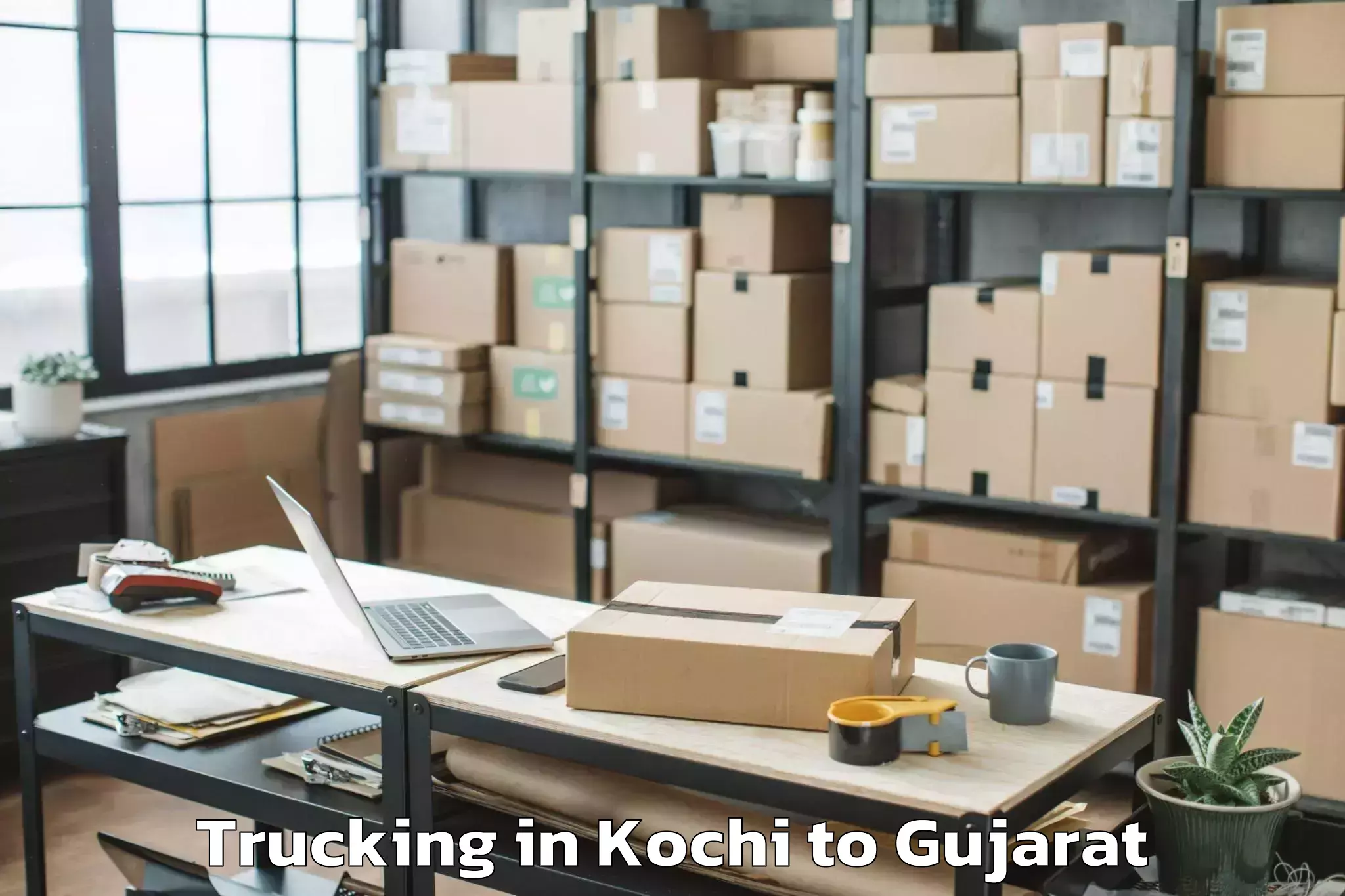 Hassle-Free Kochi to Gandhinagar Trucking